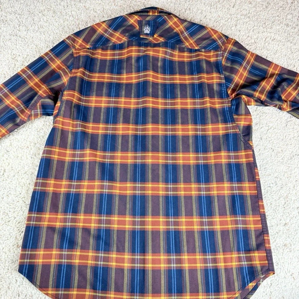 Alaskan Hardgear Mens Boar's Nest Flannel Long Sleeve Shirt Med Plaid Multicolor